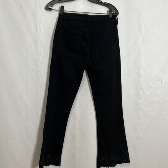 FRAME DEMIN LE CROP MINI BLACK JEANS SIZE 26 - Picture 2 of 7